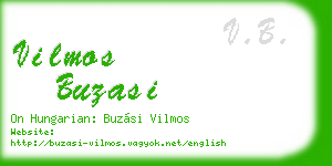 vilmos buzasi business card